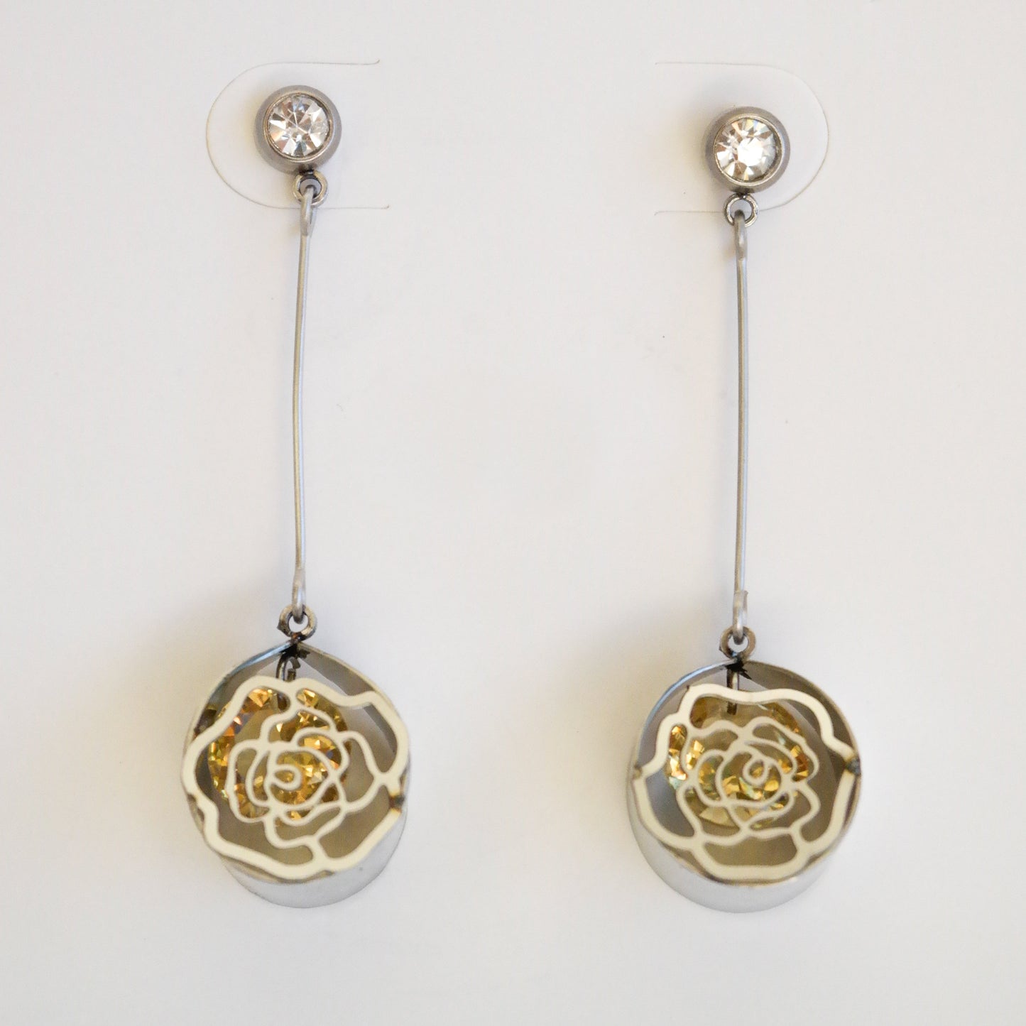 Pendientes Rosa