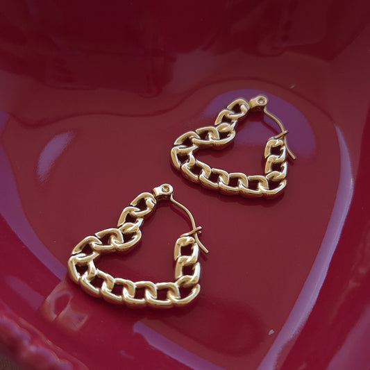 Argollas Cadena Corazón