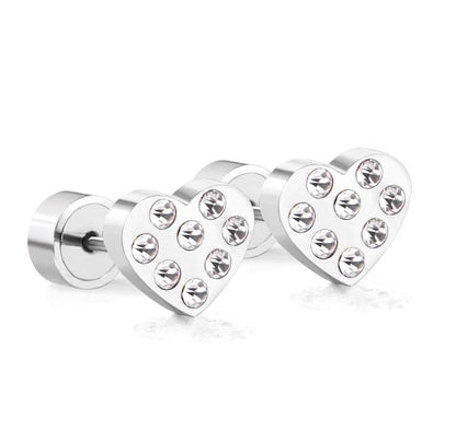 Pendientes a presión Corazón