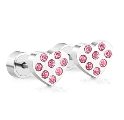 Pendientes a presión Corazón