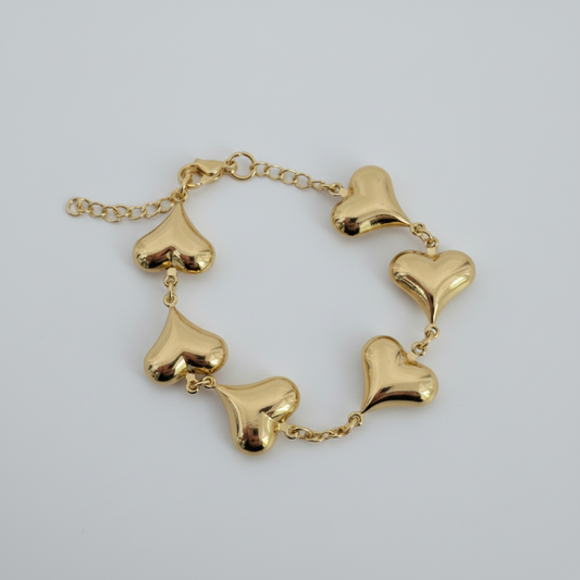Pulsera corazones