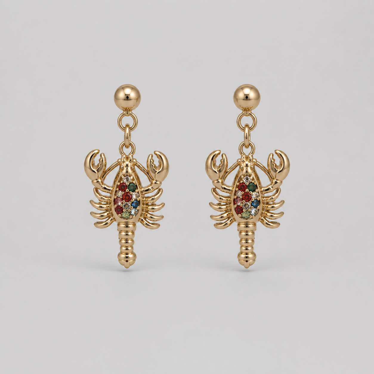 Pendientes Langosta